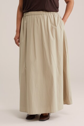 WE Fashion - Falda en beige: frente