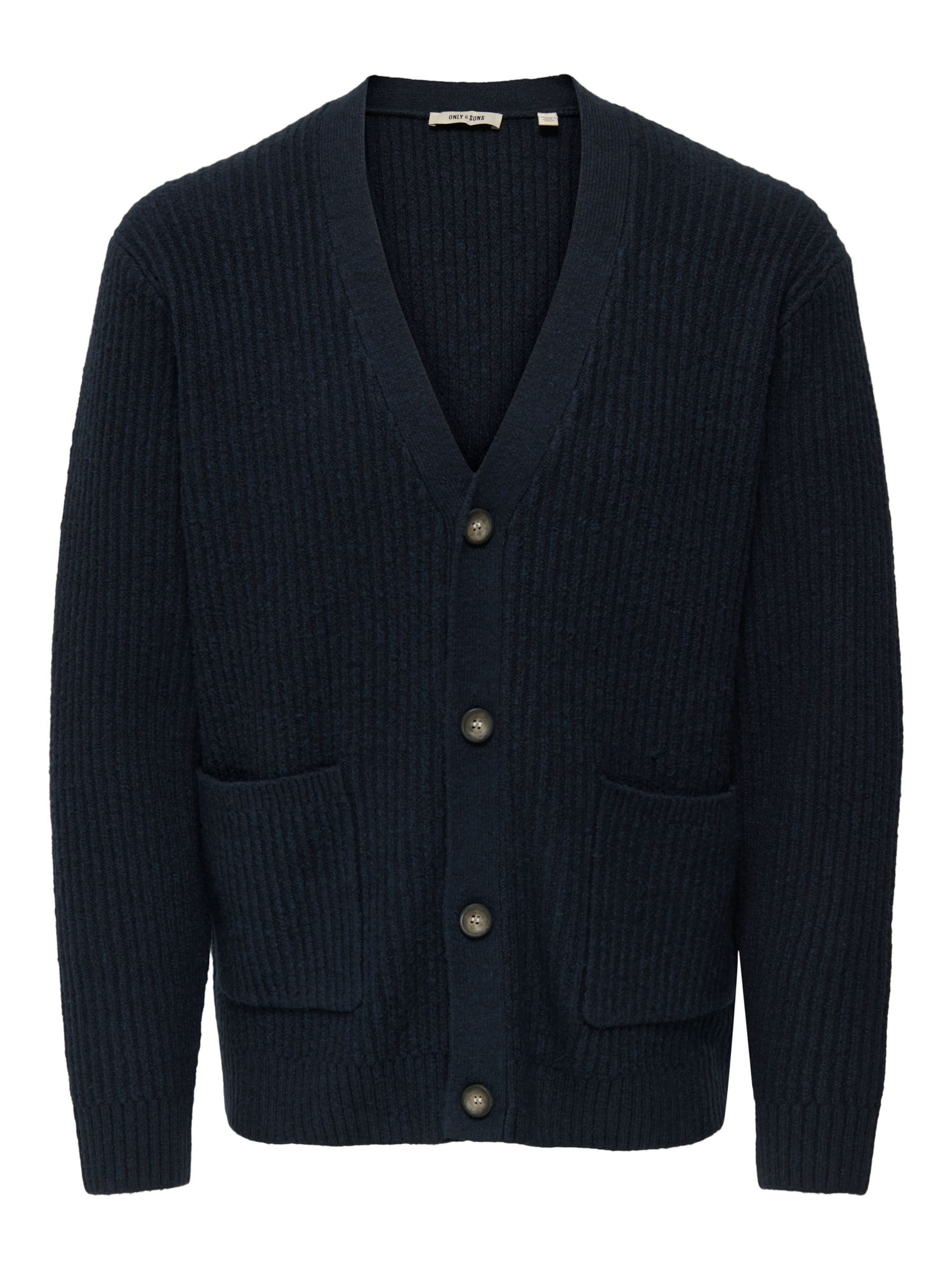 Only & Sons Strickjacke 'ONSFrame' in Blau: Vorderseite