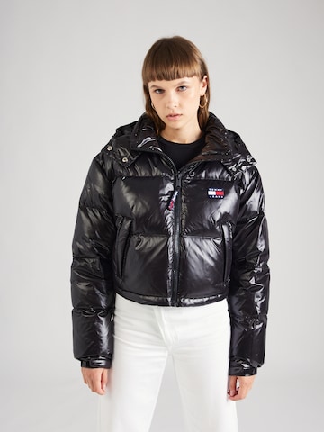 Tommy Jeans Winter Jacket 'Alaska' in Black: front
