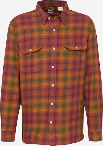 LEVI'S ® Button Up Shirt 'Jackson Worker' in Brown: front