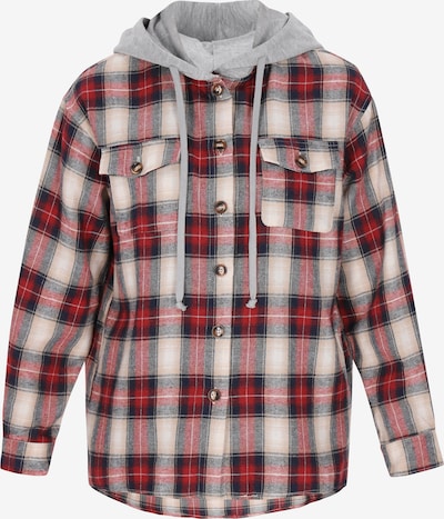 myMo ROCKS Prijelazna jakna u ecru/prljavo bijela / burgund / crna, Pregled proizvoda