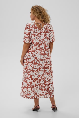KAFFE CURVE Kleid 'KCevia' in Braun