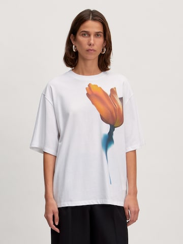 EDITED Oversized tričko 'Xia' – bílá: přední strana