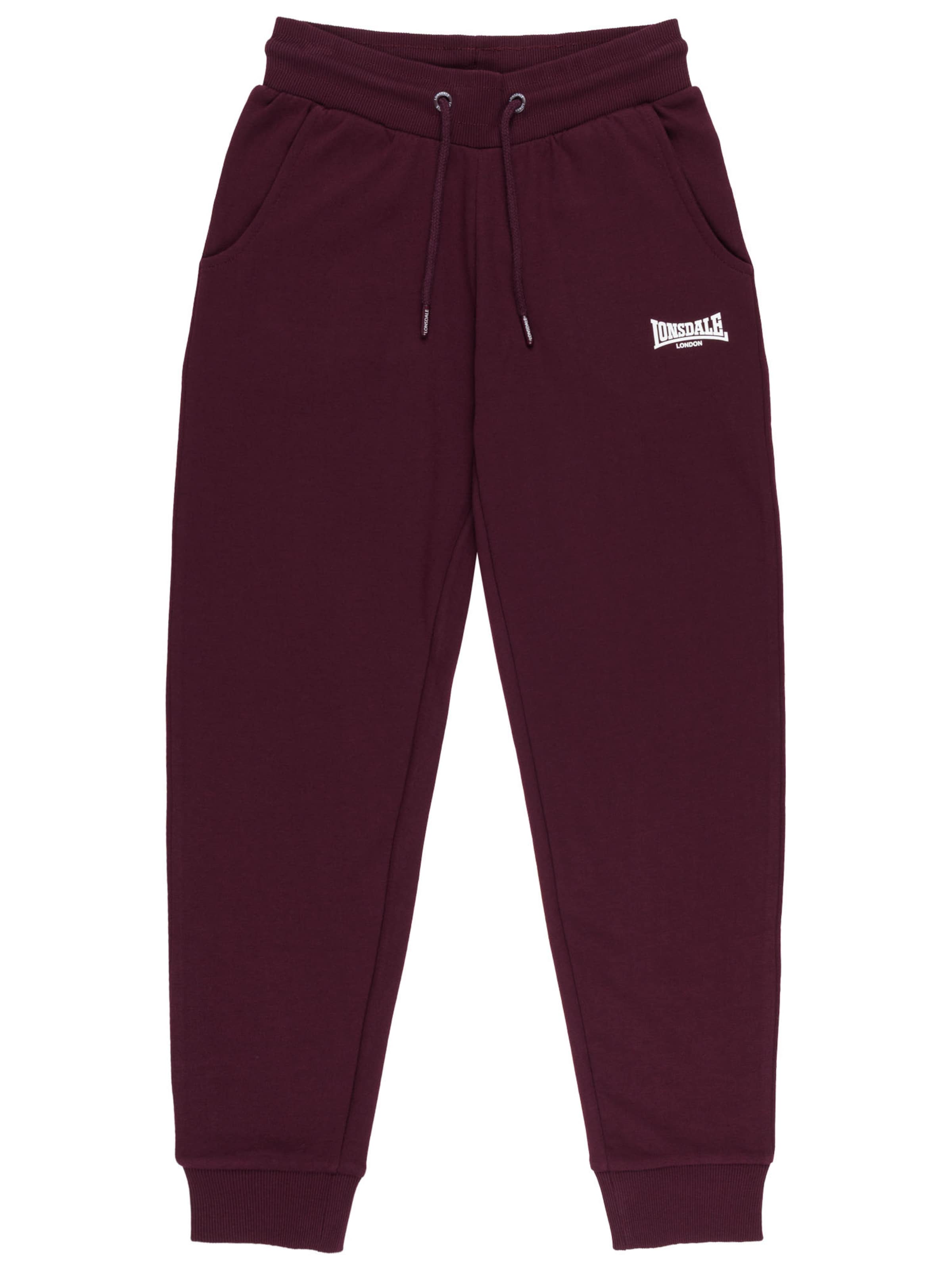 Regular Pantalon de sport 'WEYCROFT' LONSDALE en rouge : devant