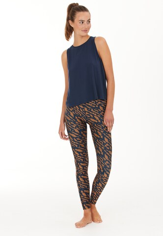 Athlecia Skinny Sportbroek 'Windia' in Bruin