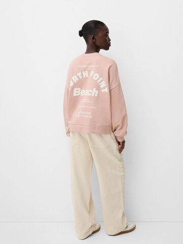 Bershka Bluzka sportowa w kolorze różowy