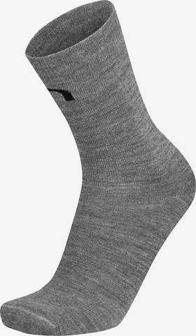 Chaussettes montantes normani en gris : devant