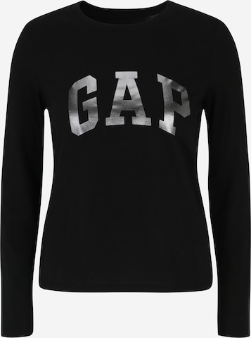 Gap Petite Shirt in Zwart: voorkant