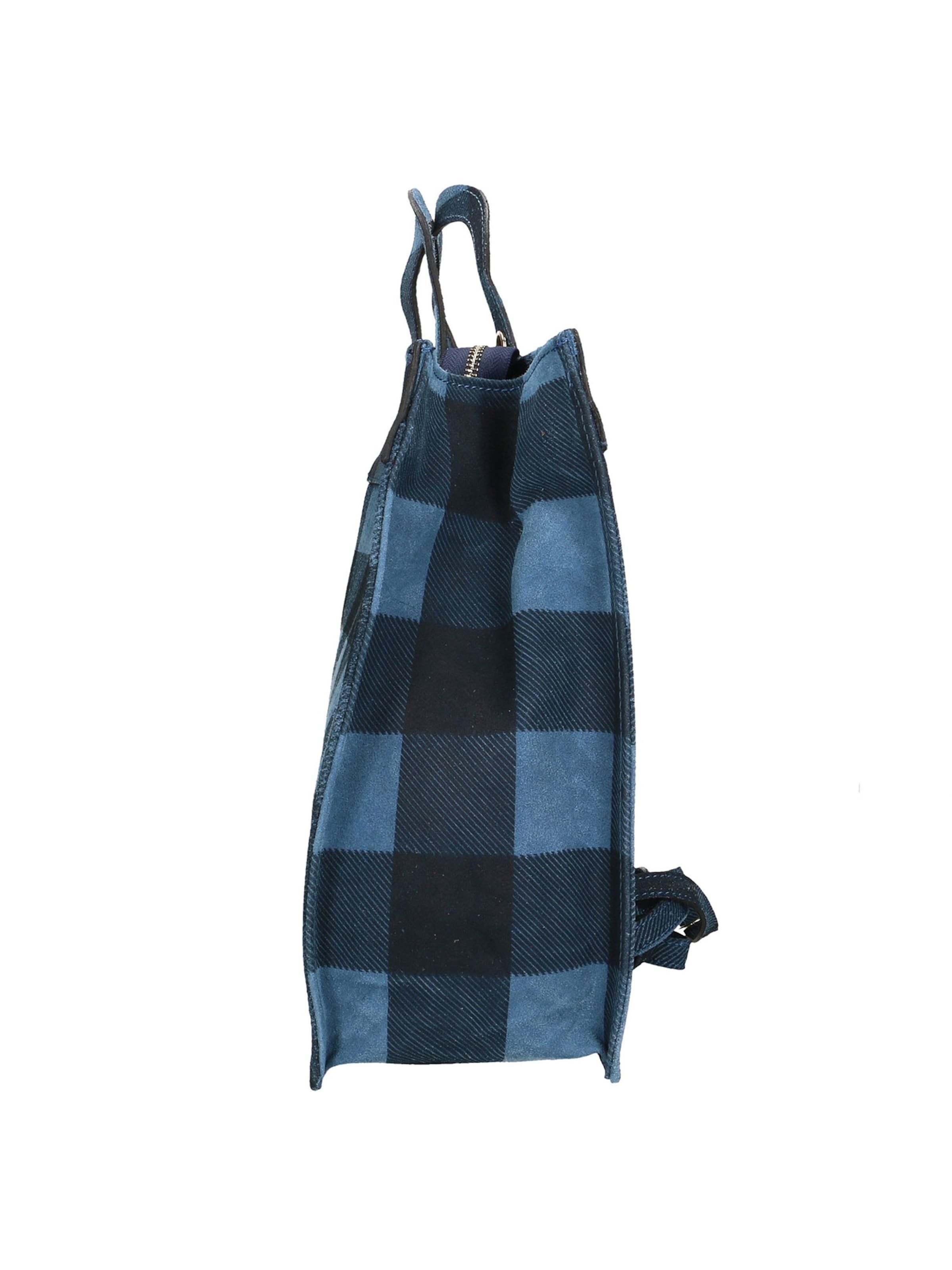 Borsa a mano 'Borsa a Mano Donna Ivy Design Vera Pelle Scamosciata Made in Italy' di Gave Lux in blu
