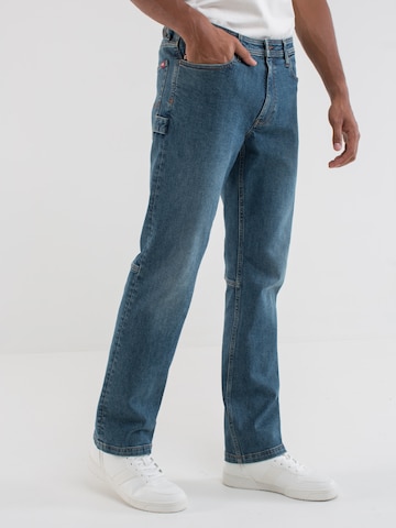 BIG STAR Slimfit Jeans 'Eymen' in Blauw: voorkant