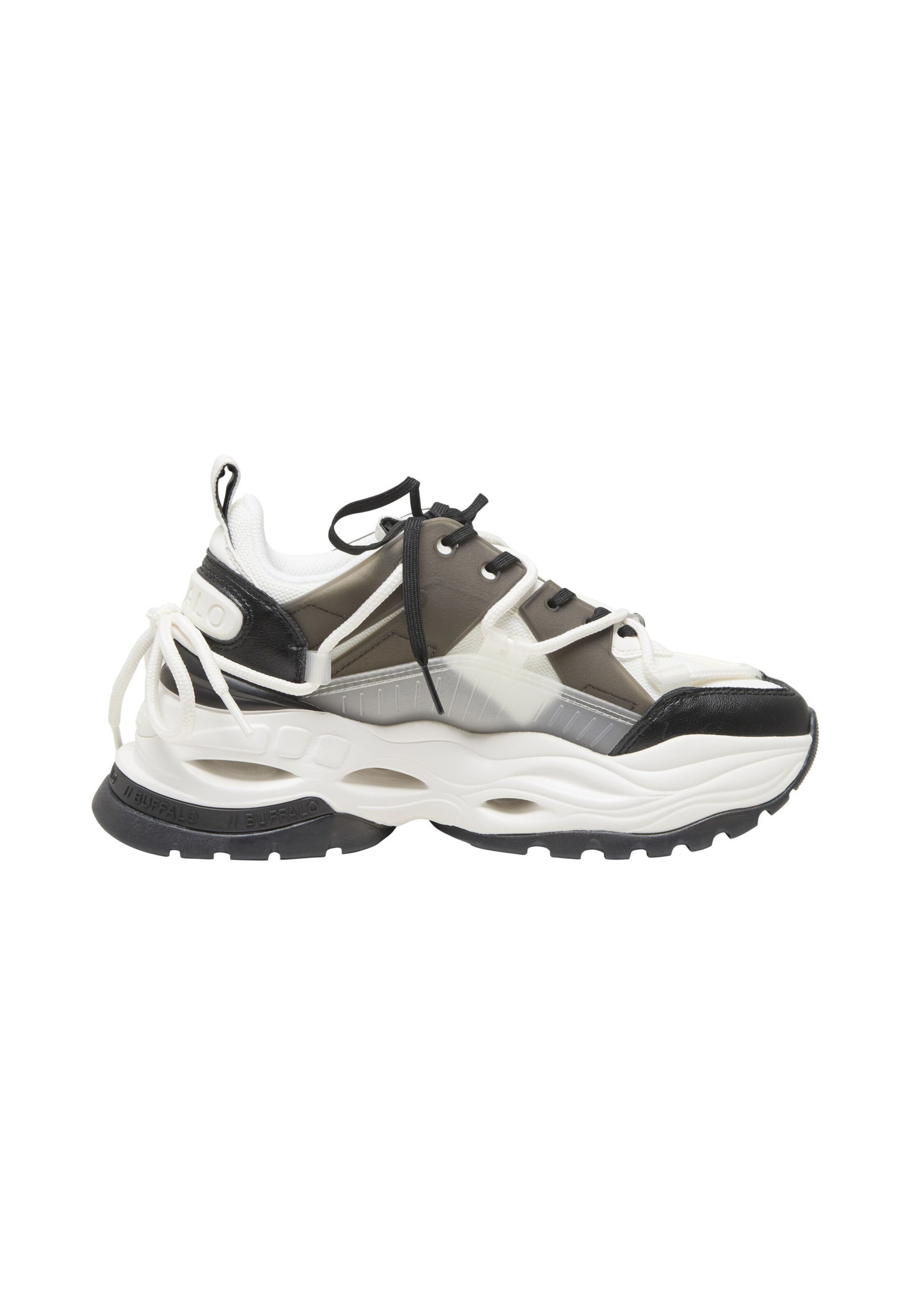 BUFFALO Sneakersy niskie w kolorze czarny: bok
