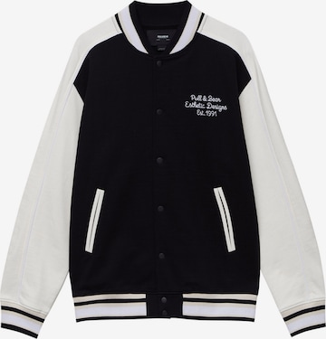 Pull&Bear Between-Season Jacket in Black: front