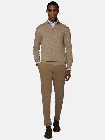 Boggi Milano Regular Chino trousers in Brown