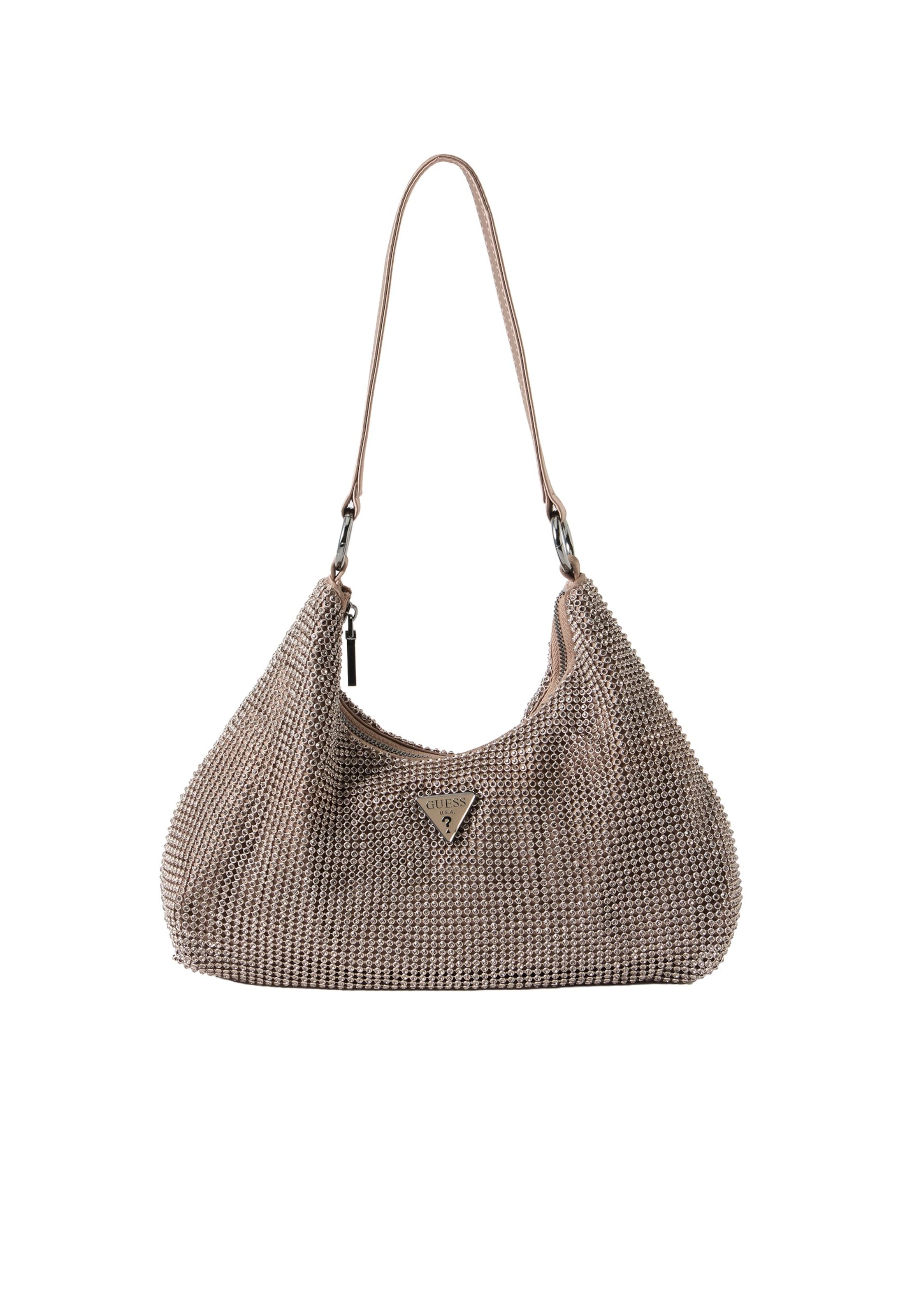 GUESS - Bolso de hombro en gris: frente