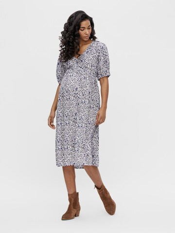 Robe 'MLSILJA' MAMALICIOUS en violet : devant