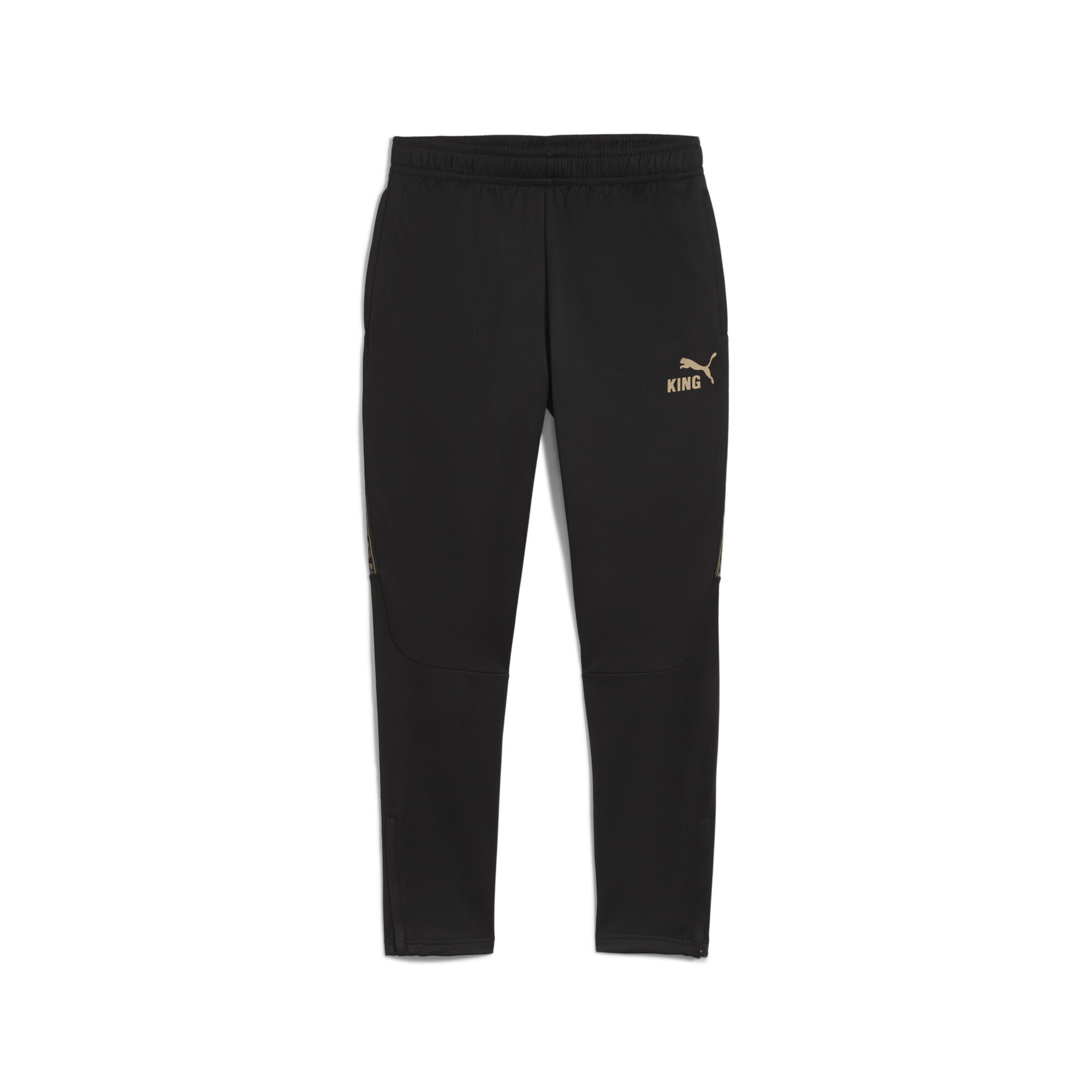 PUMA Slimfit Sportbroek 'King' in Zwart: voorkant