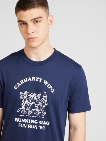 Carhartt WIP Tričko 'Fun Run' – modrá