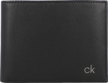 Calvin Klein Geldbörse 'Smooth' in Schwarz: predná strana