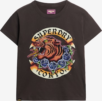 T-shirt Superdry en gris : devant