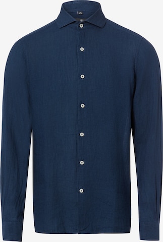 Fit confort Chemise Nils Sundström en bleu : devant