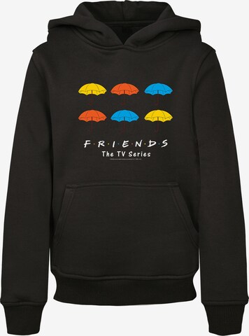 F4NT4STIC Sweatshirt 'Friends Bunte Regenschirme' in Zwart: voorkant