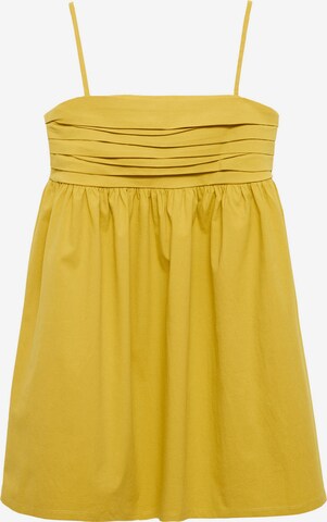 MANGO Summer Dress 'Ziti' in Yellow: front