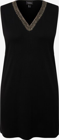 Top in maglia di Ulla Popken in nero: frontale