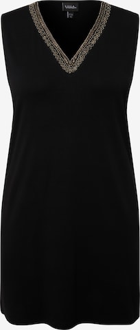 Ulla Popken Gebreide top in Zwart: voorkant