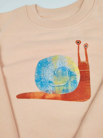 MelaDi Sweatshirt 'Schnecke' in Beige
