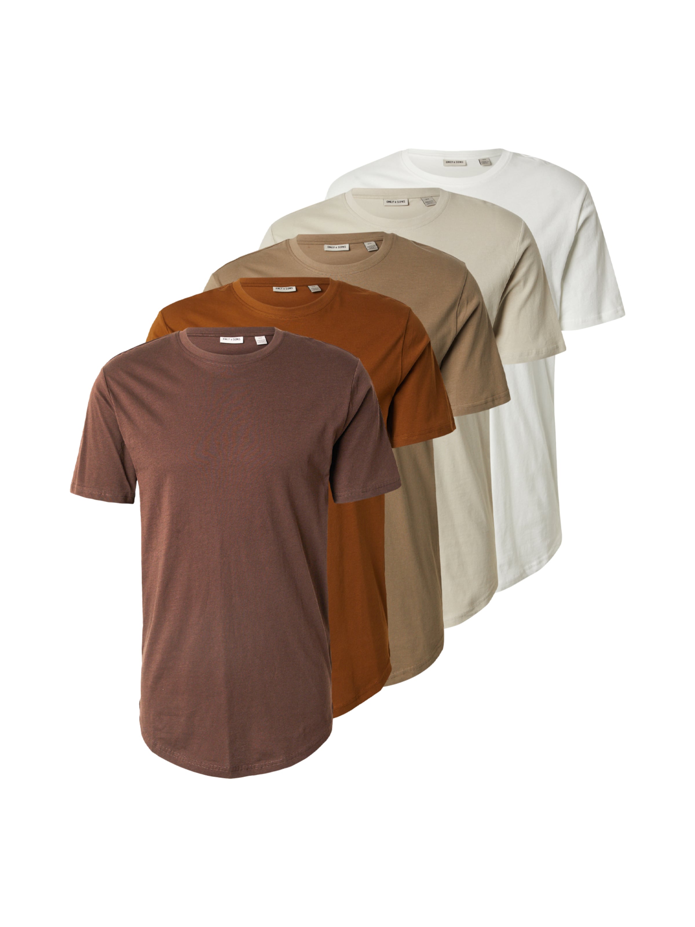 Only & Sons T-Shirt 'ONSMATT' in Beige: Vorderseite