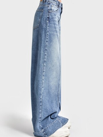 IT'S BASIC Wide leg Jeans 'Palazzo High Rise Jeans' in Blauw