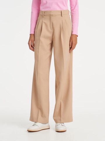 OPUS Wide leg Pantalon 'Melpa' in Beige: voorkant