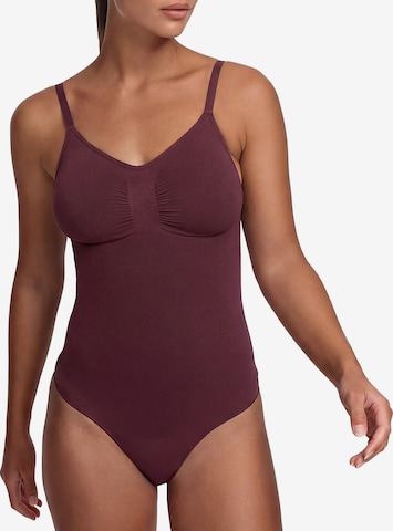cfab by creamy fabrics Shapingbody 'Sculpting Shapewear mit String' in Rood: voorkant