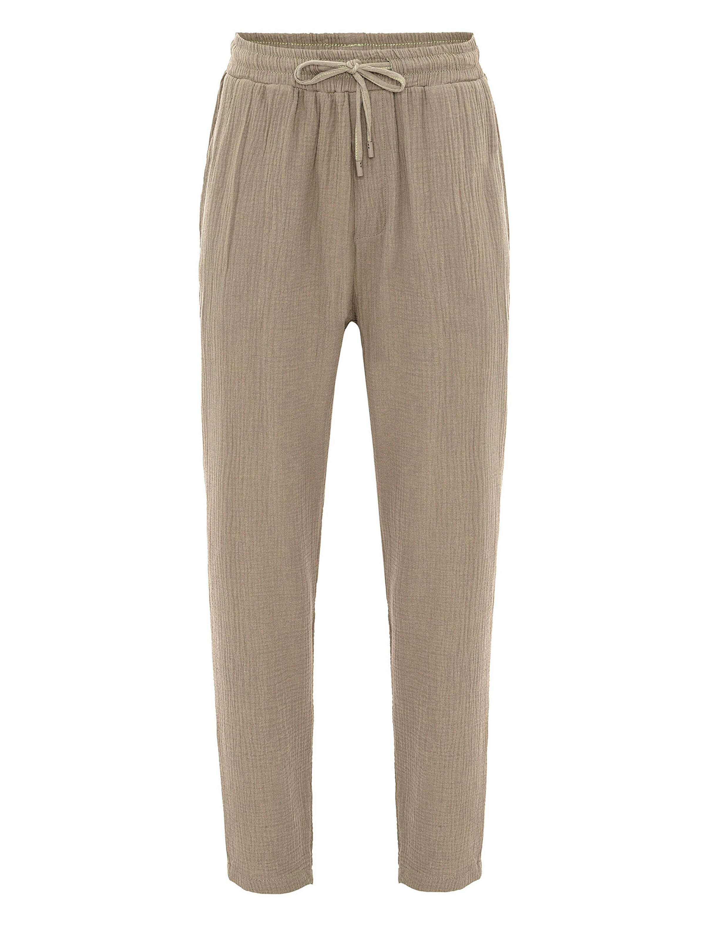 Antioch Loose fit Trousers in Beige: front