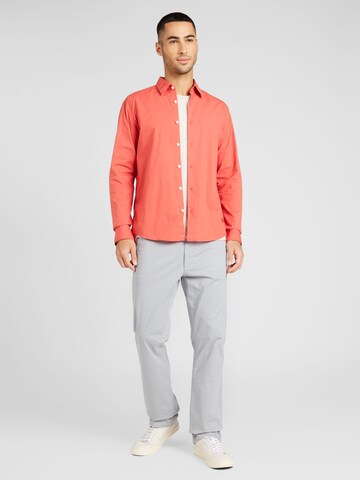 HUGO Slim fit Overhemd 'Ermo' in Rood