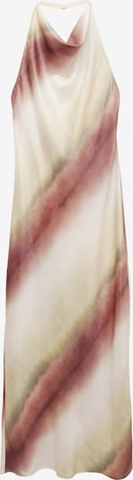 Pull&Bear Večernja haljina u čokolada / kivi zelena / bijela, Pregled proizvoda