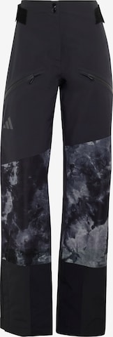 ADIDAS TERREXSlimfit Hlače za vanjske uvjete 'Xperior' - crna boja: prednji dio