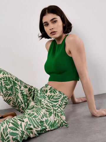 Loosefit Pantalon ' ' Apricot en vert