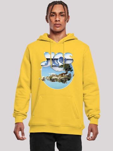 F4NT4STIC Sweatshirt 'Yes Chrome Island' in Geel: voorkant