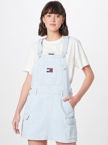 Tommy Jeans Dungaree skirt in Blue: front