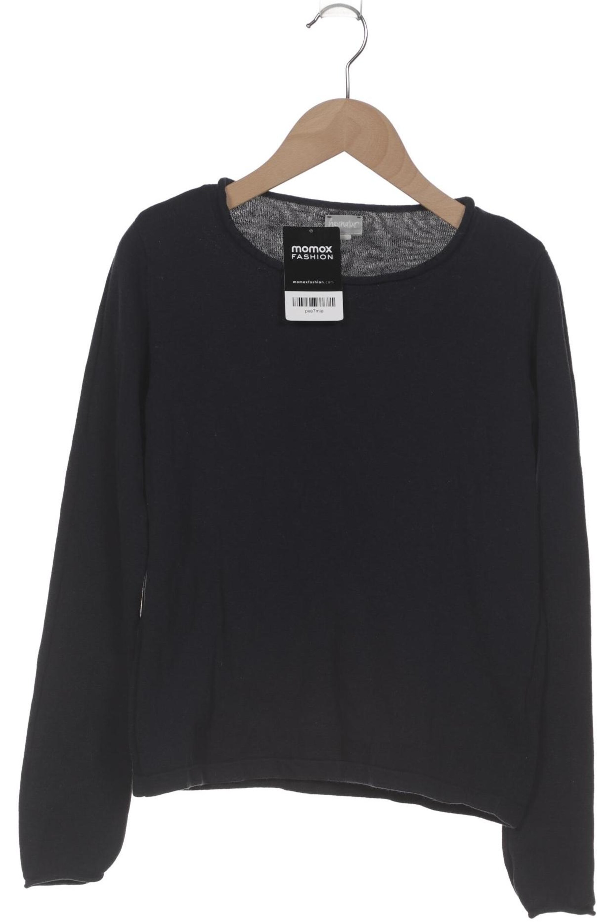 hessnatur Sweater & Cardigan in S in Blue: front