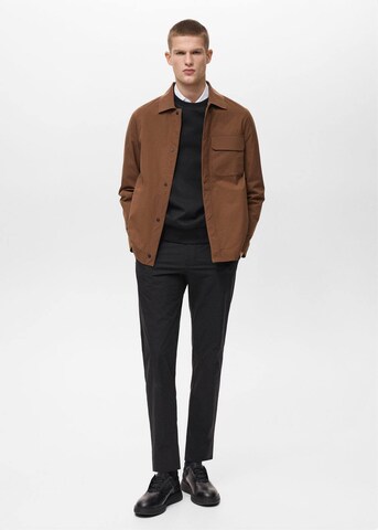 MANGO MAN Between-Season Jacket 'Due' in Brown