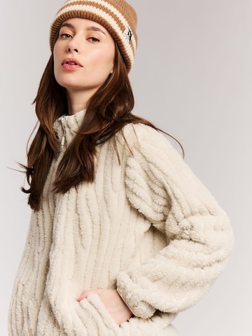 PROTEST Fleece jas 'PRTBleach' in Wit