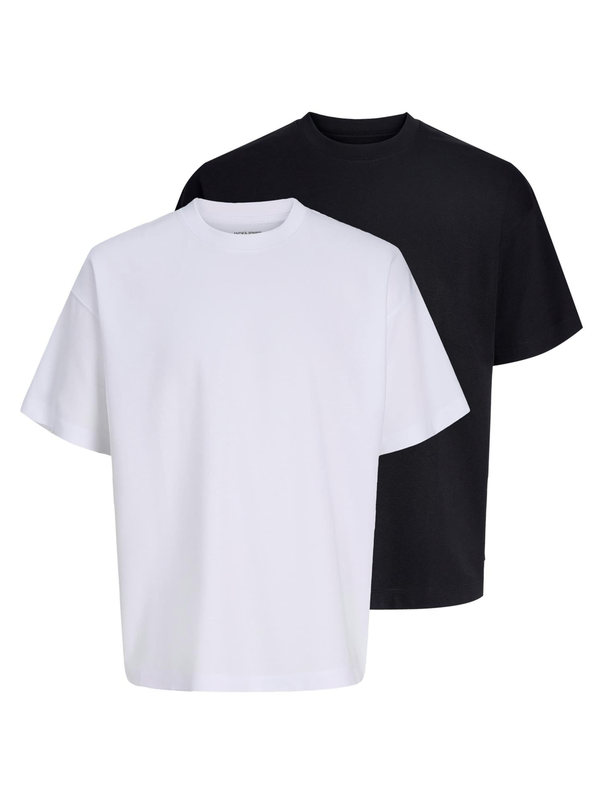 JACK & JONES Shirt 'Barron Tee' in S in mottled black, Item view