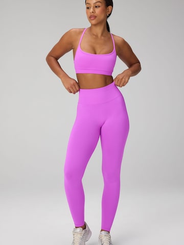 Fabletics Bustier BH 'SLEEK SEAMLESS STRAPPY LOW IMPACT BRA' in Pink