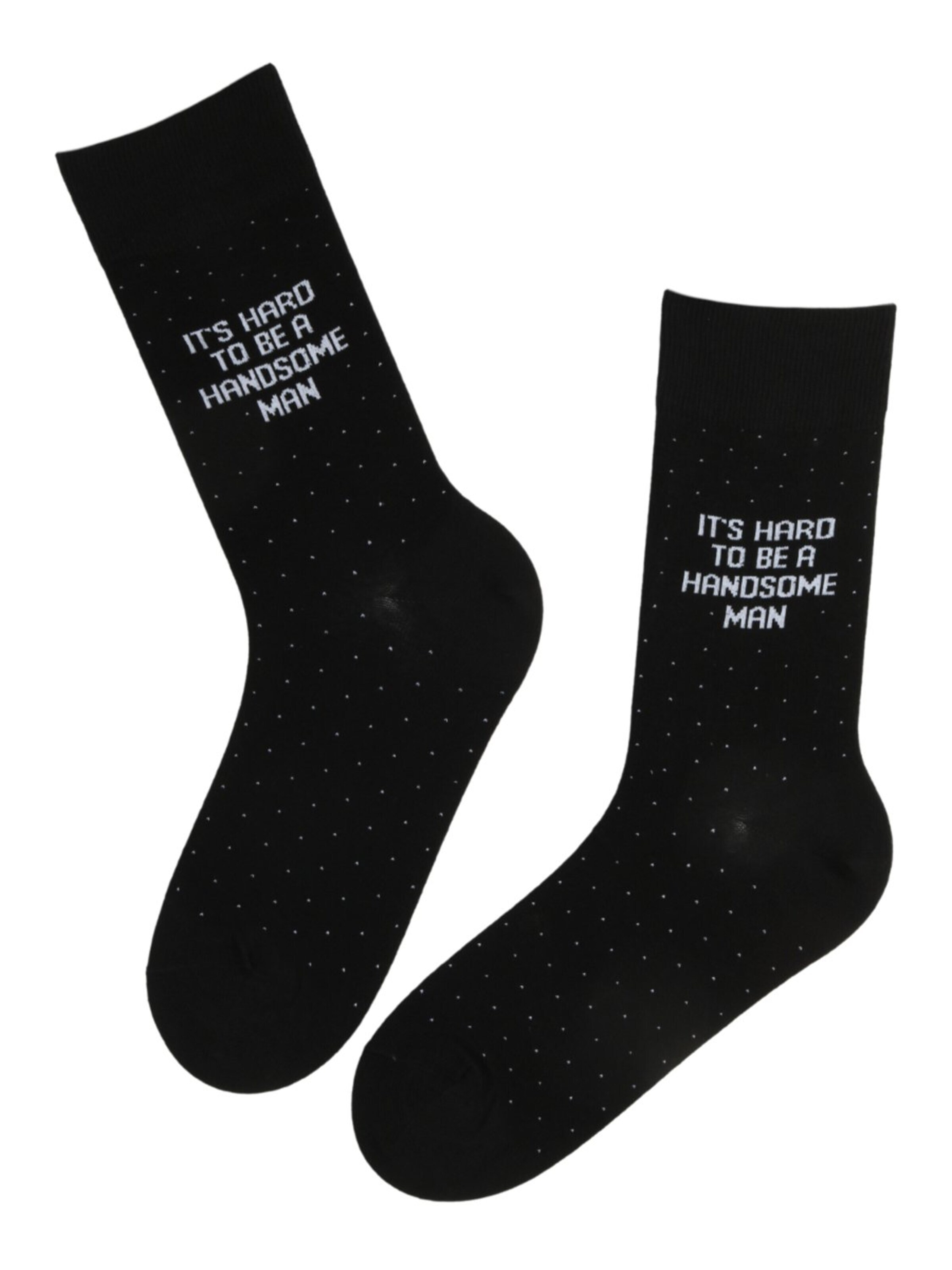 Sokisahtel Socks 'TAAVI cotton socks for a handsome man' in Black: front