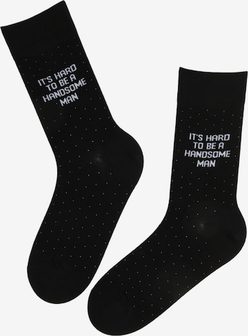 Sokisahtel Socks 'TAAVI cotton socks for a handsome man' in Black: front