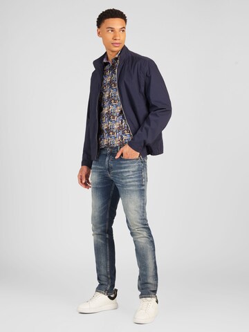 Coupe regular Chemise 'Oscar' A Fish named Fred en bleu