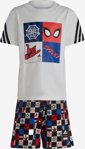 ADIDAS SPORTSWEAR Treenipuku 'Marvel Spider-Man' värissä valkoinen