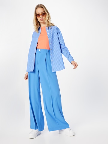 Lauren Ralph Lauren Zvonové kalhoty Kalhoty s puky 'HARPREET' – modrá